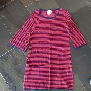 Sail to Sable Navy and Red Striped Top